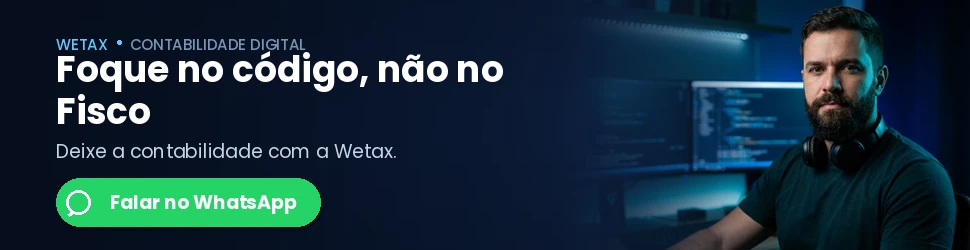 Diagnóstico tributário gratuito para desenvolvedores PJ com a Wetax
